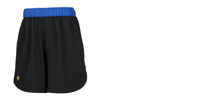 ゴールドシリーズプラクティスパンツ（ポケット付き） CBG242854 ブラック×S.ブルー［1926］ 5,940円（税抜価格 5,400円）