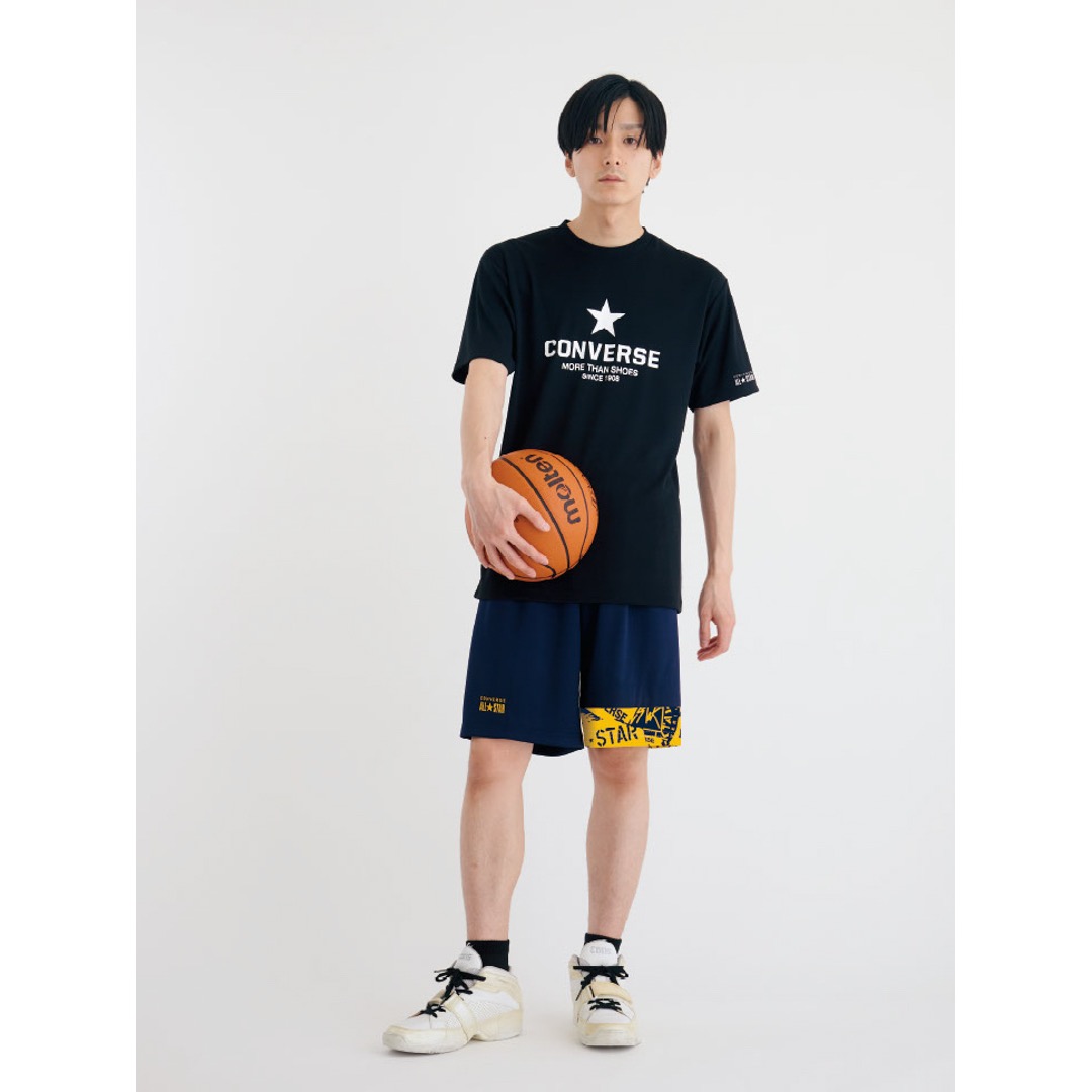 CB221358 プリントTシャツ - ブラック［1900］ │ CONVERSE BASKETBALL