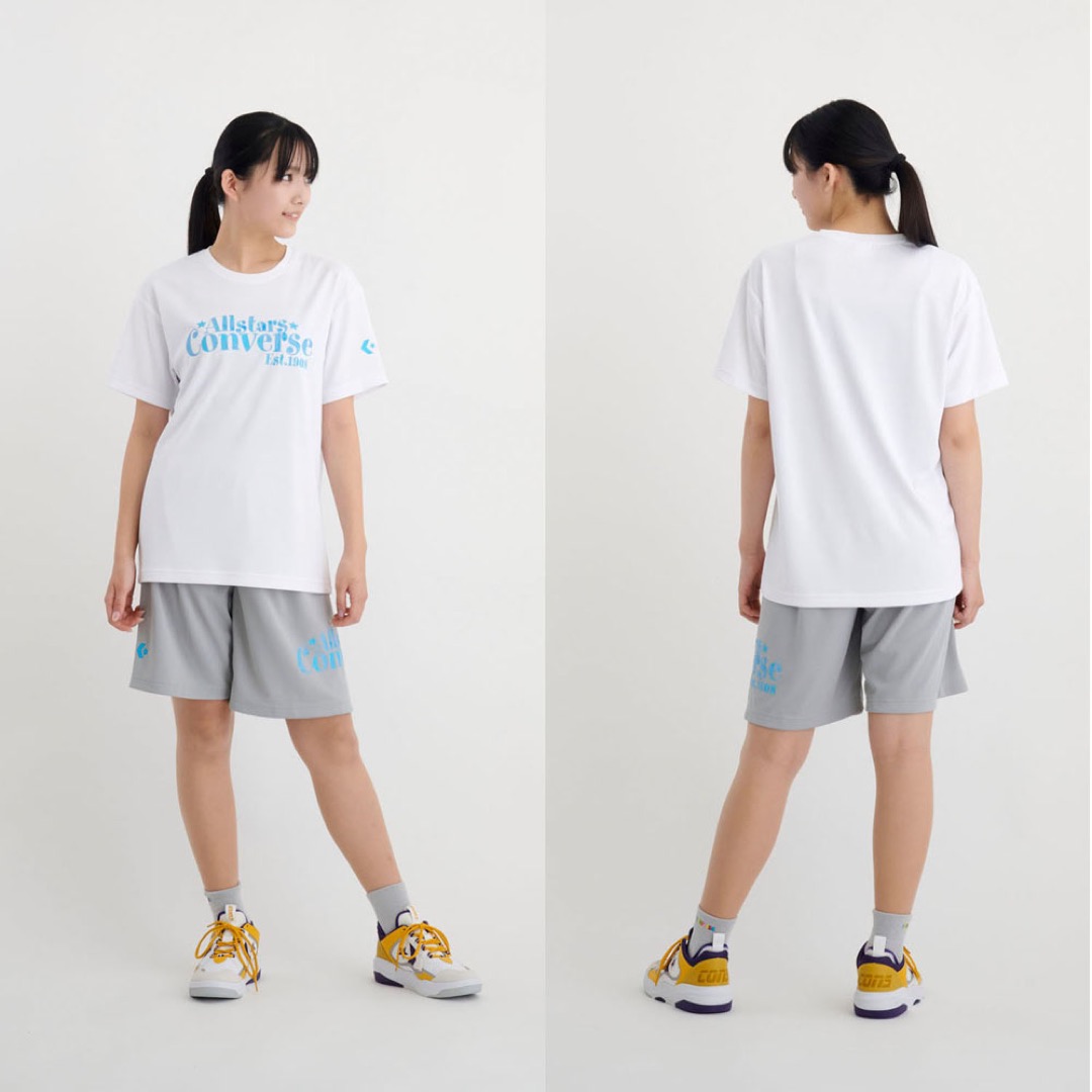 CB332351 ガールズプリントTシャツ - ホワイト［1100］ │ CONVERSE 